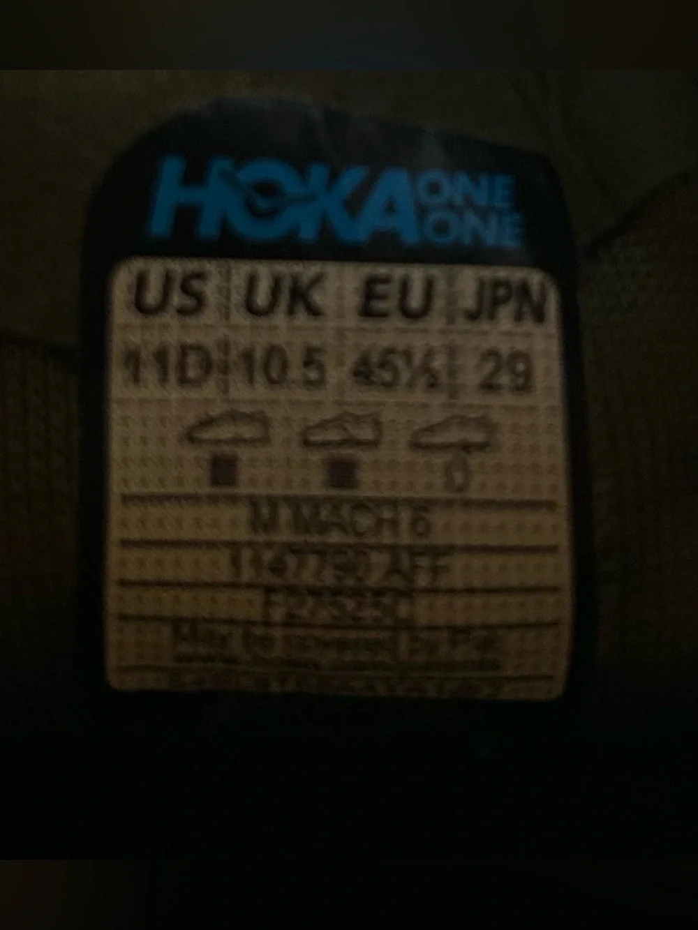 Hoka Mach 6 Antique Olive / Salt Running Shoes Men's Size 11 NEW